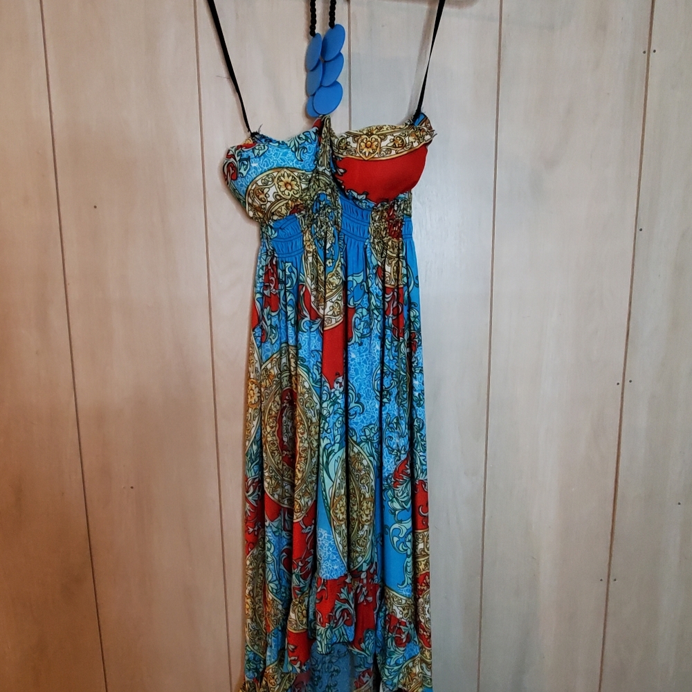 Shui Si Qing Fashion strapless Dress Size M NWT